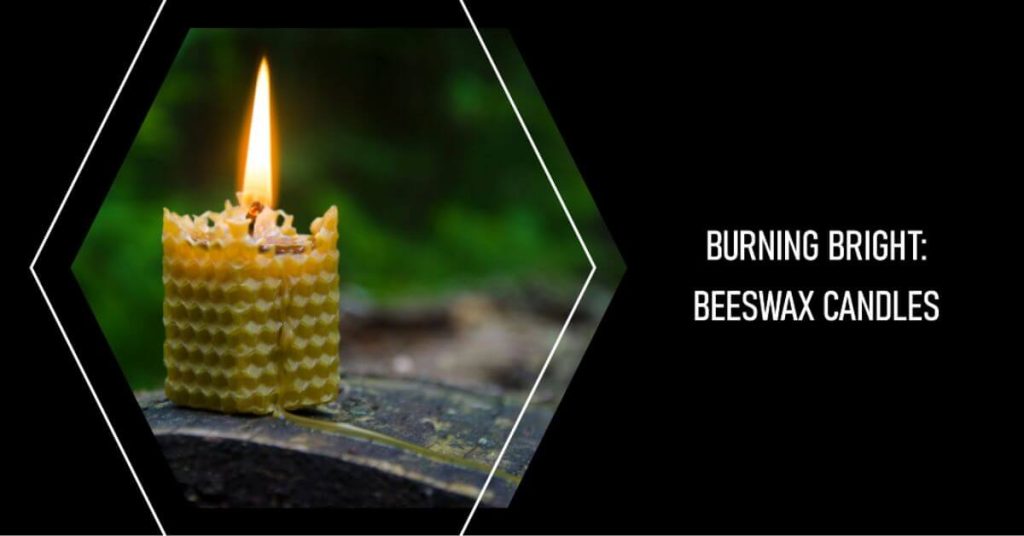 burning Beeswax Candles